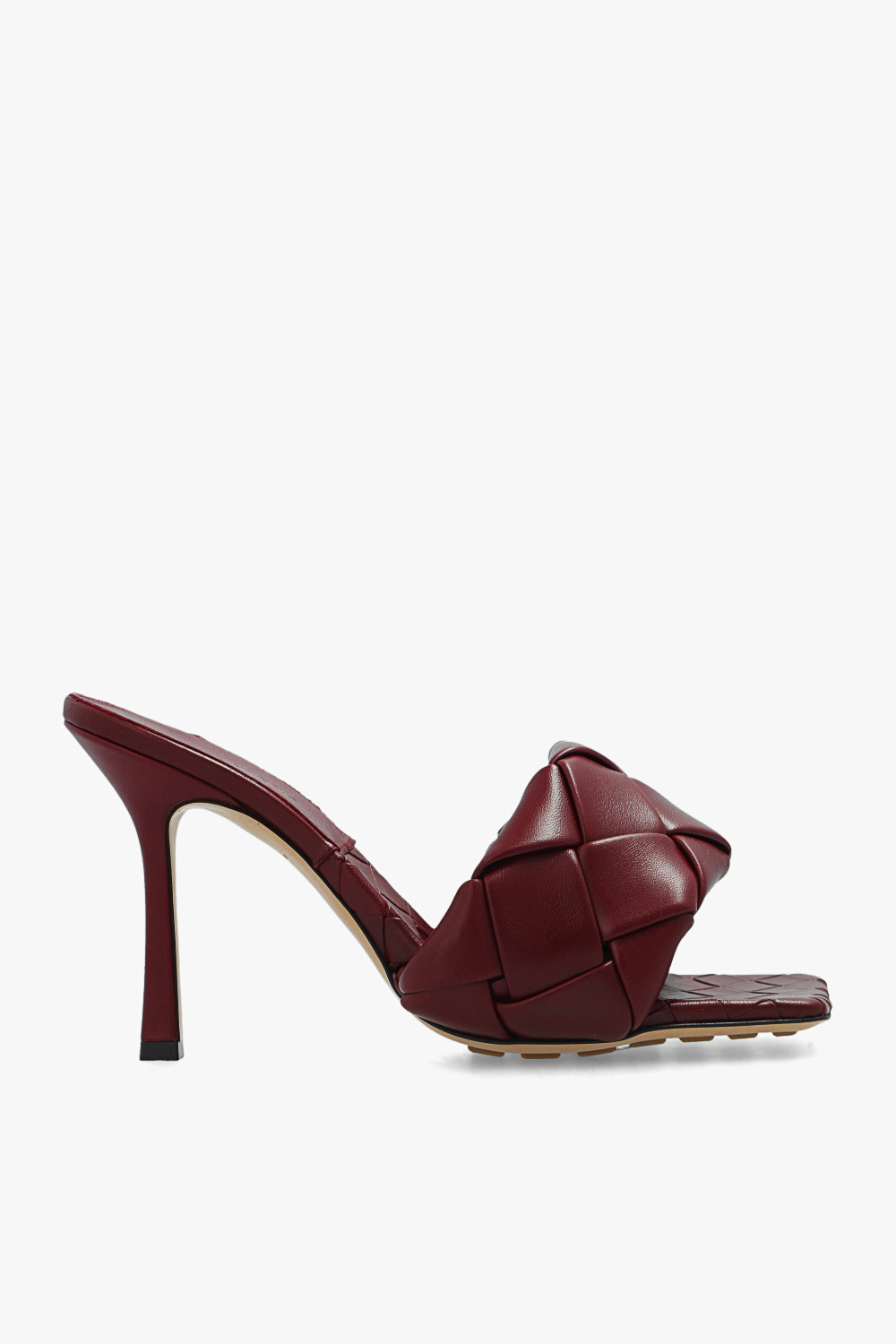 Burgundy 'Lido' mules Bottega Veneta - SchaferandweinerShops